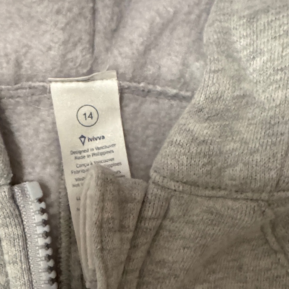 Ivivva Girls' Sea to Sky Hoodie - Light Gray - Picture 5 of 5